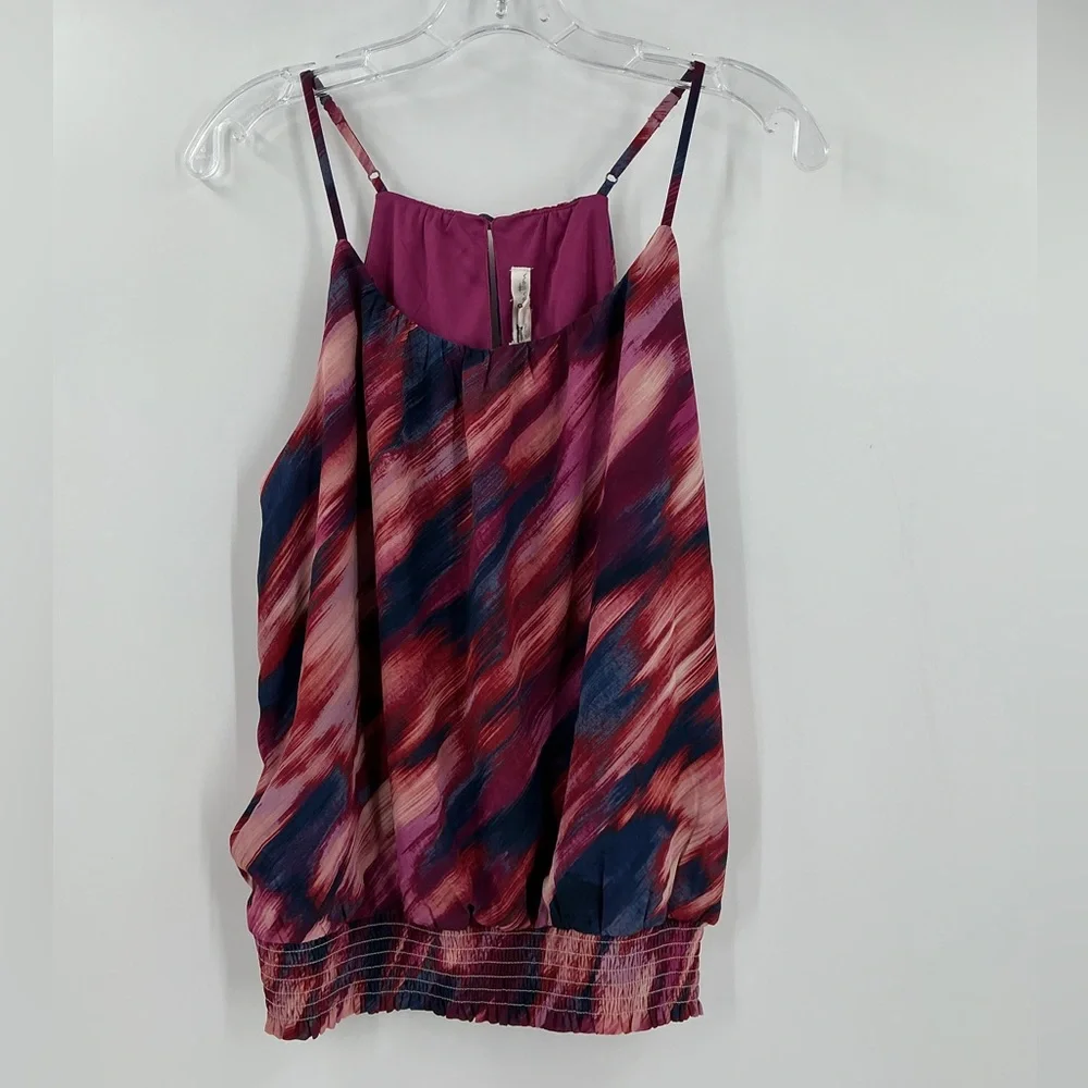Nine Britton Ashby Smocked top in magenta. New small - Picture 3 of 10